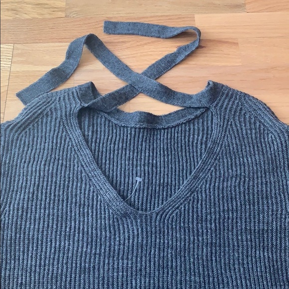 Alpaca sweater dress V back tie J Crew NEW - Picture 6 of 9